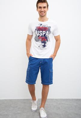 Erkek Beyaz Bisiklet Yaka T-Shirt - 50221091006