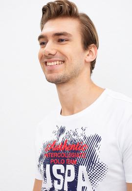 Erkek Beyaz Bisiklet Yaka T-Shirt - 50221091006