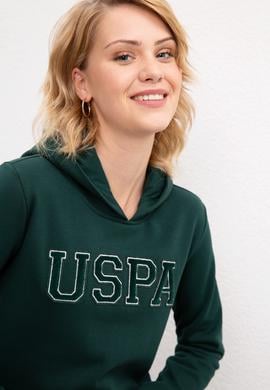 Kadın Koyu Yeşil Basic Sweatshirt - 50216083022