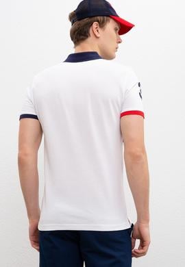 Erkek Beyaz Polo Yaka T-Shirt - 50221472008
