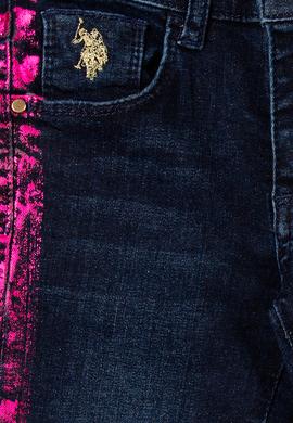 Kız Çocuk Mavi Jean Pantolon - 50215605008