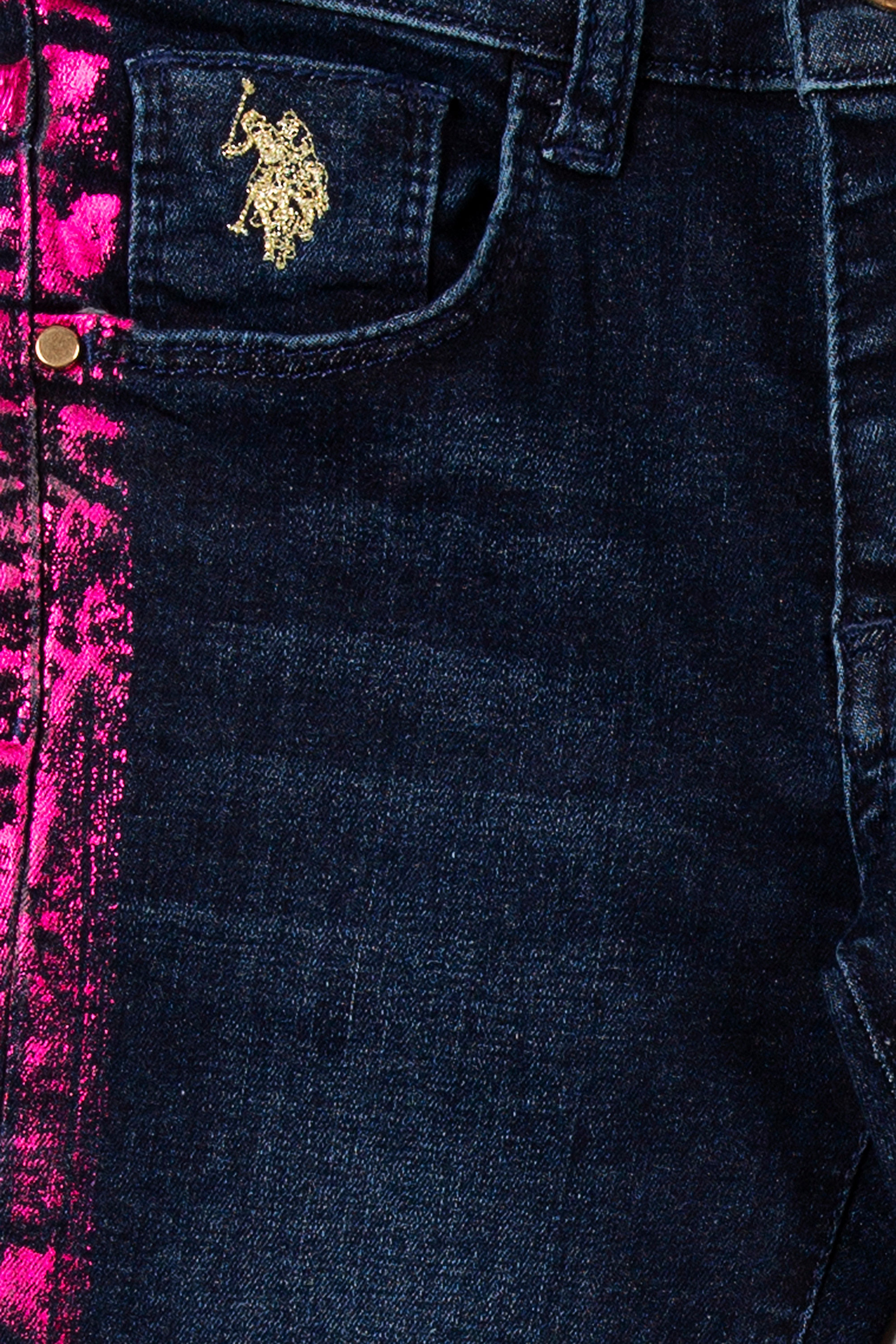 Kız Çocuk Mavi Jean Pantolon - Image 3