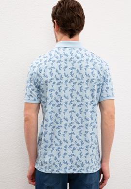 Erkek Açık İndigo Tişört - 50217914048