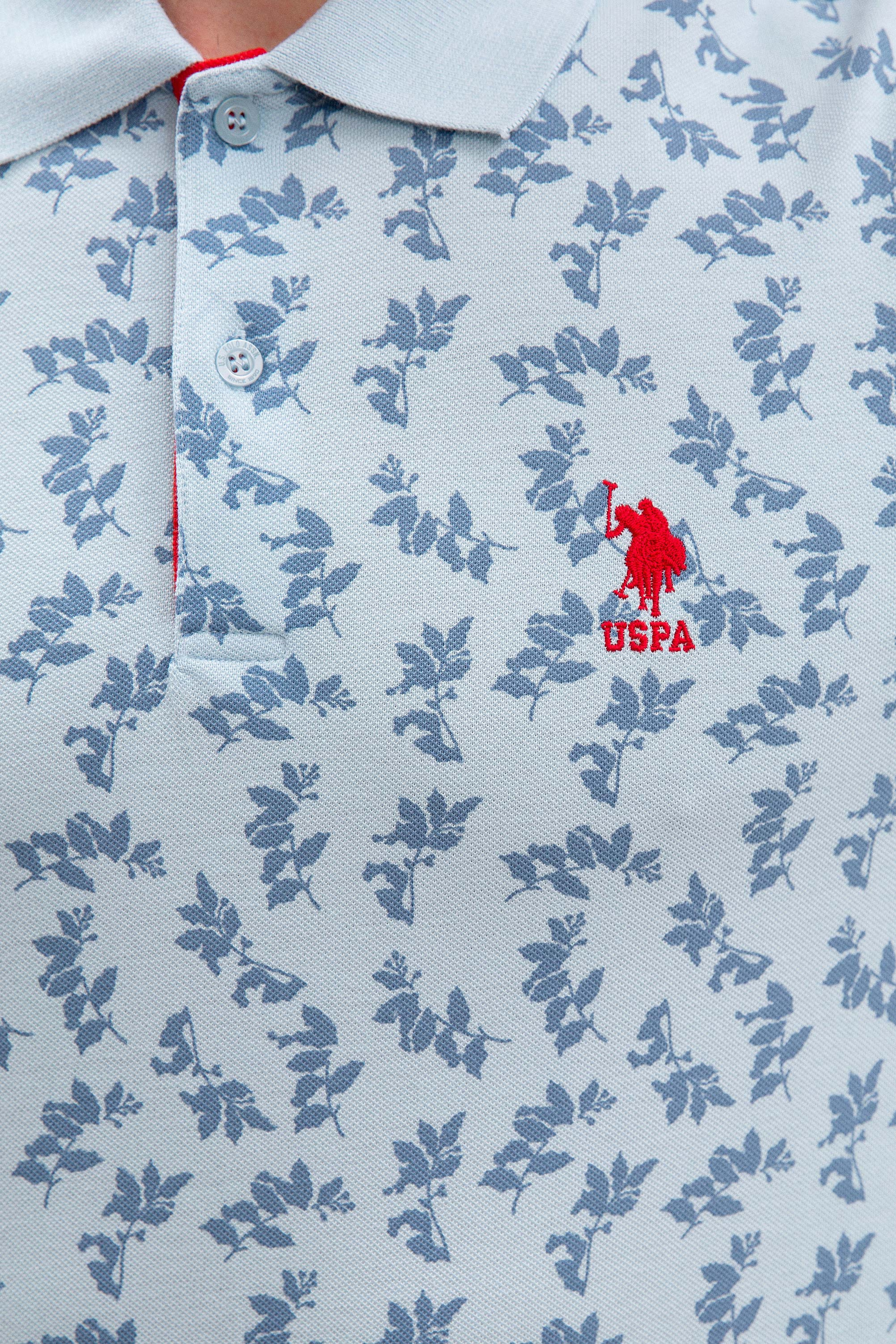 Erkek Açık İndigo Polo Yaka T-Shirt - Image 5