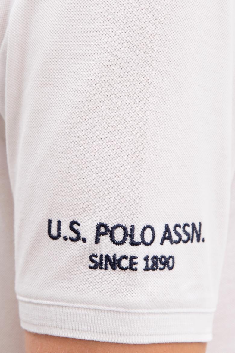 Erkek Beyaz Polo Yaka T-Shirt Basic - 50218822010