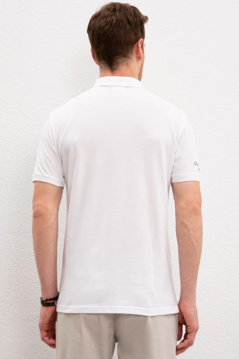 Erkek Beyaz Polo Yaka T-Shirt Basic - 50218822010