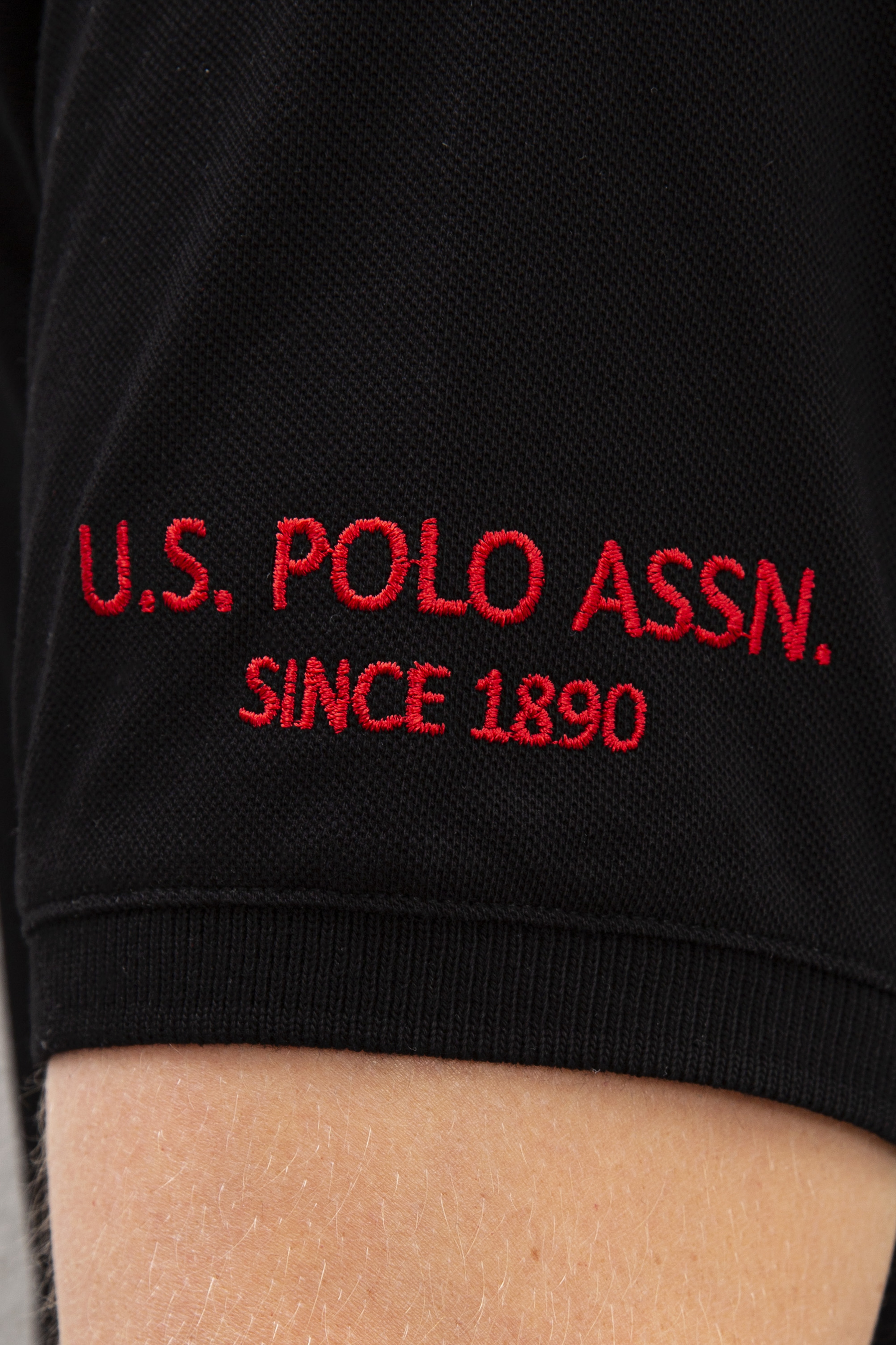 Erkek Siyah Polo Yaka T-Shirt Basic