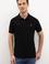 Erkek Siyah Polo Yaka T-Shirt Basic