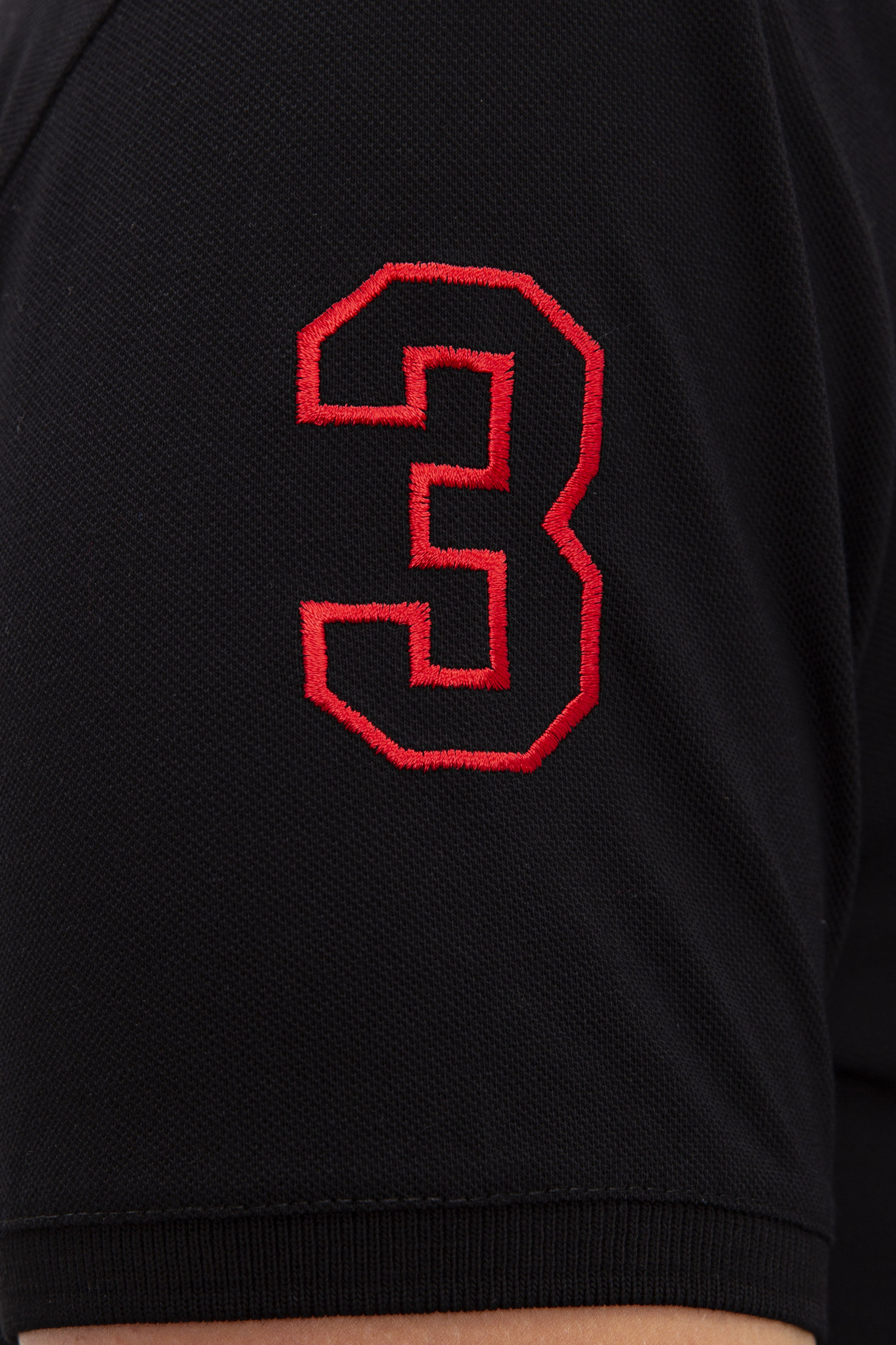 Erkek Siyah Polo Yaka T-Shirt - Image 6