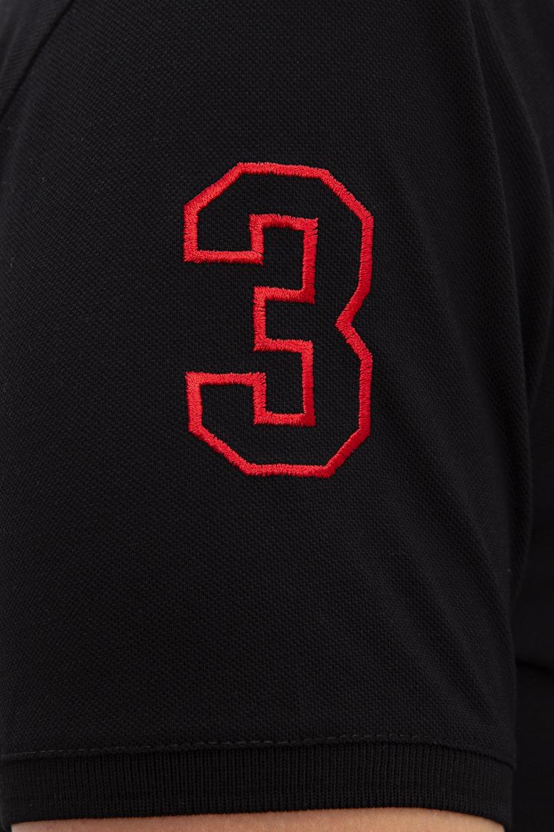 Erkek Siyah Polo Yaka T-Shirt - 50218831048