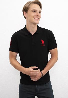 Erkek Siyah Polo Yaka T-Shirt - 50218831048