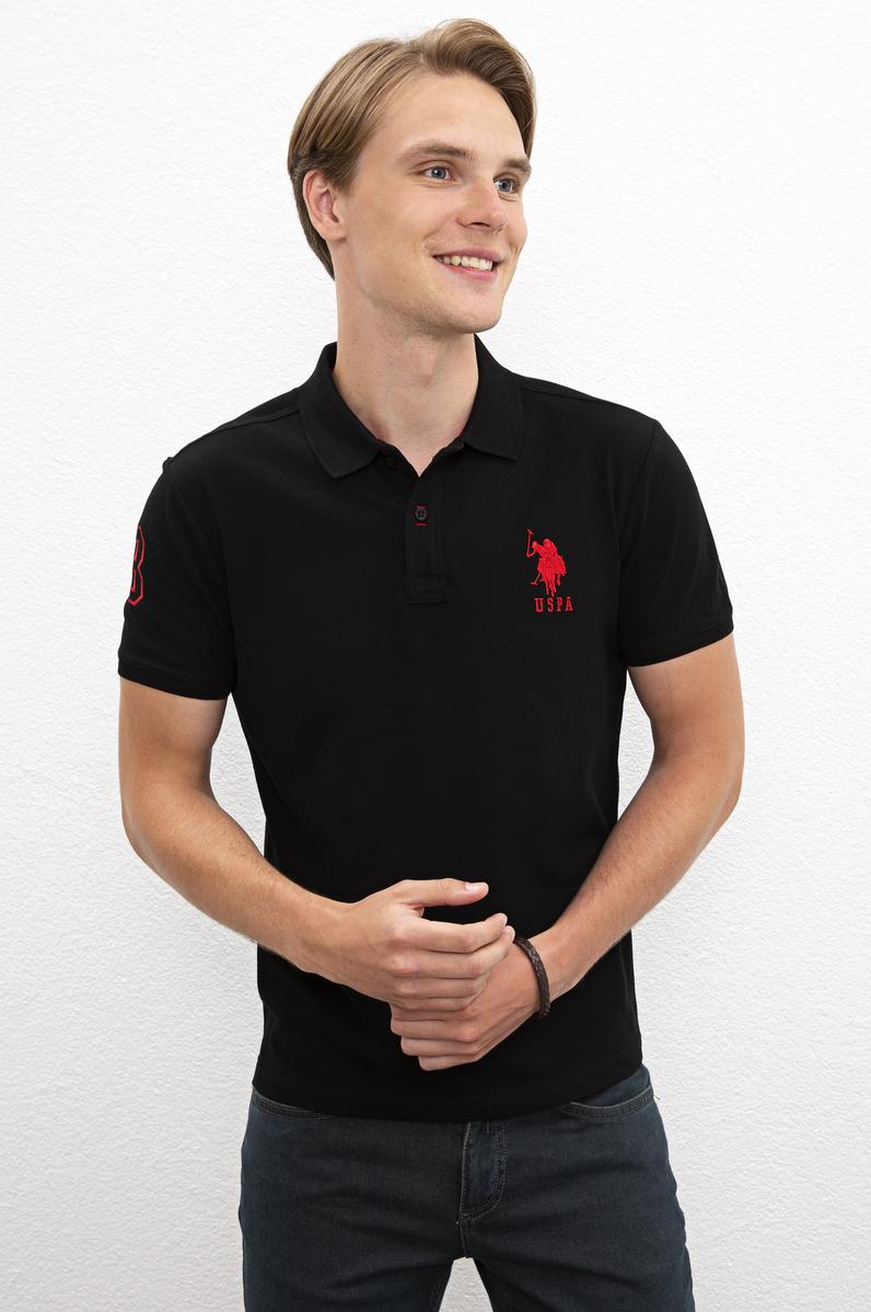 Erkek Siyah Polo Yaka T-Shirt