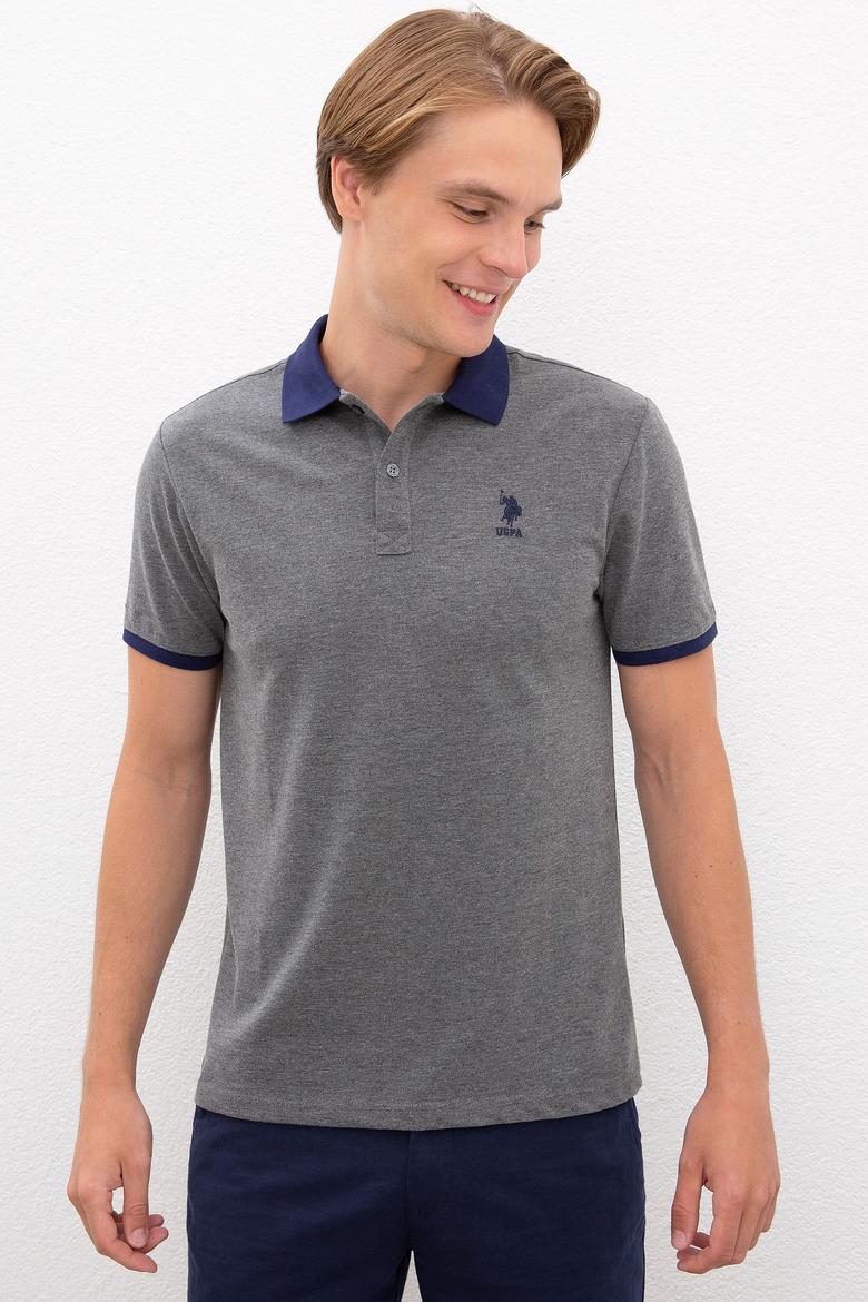 Erkek Antrasit Melanj Polo Yaka T-Shirt