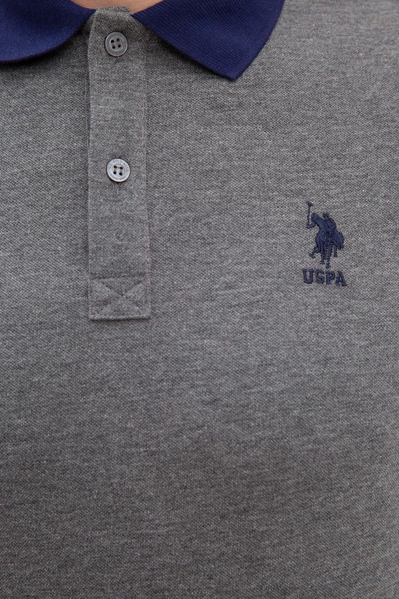 Erkek Antrasit Melanj Polo Yaka T-Shirt - 50218823057