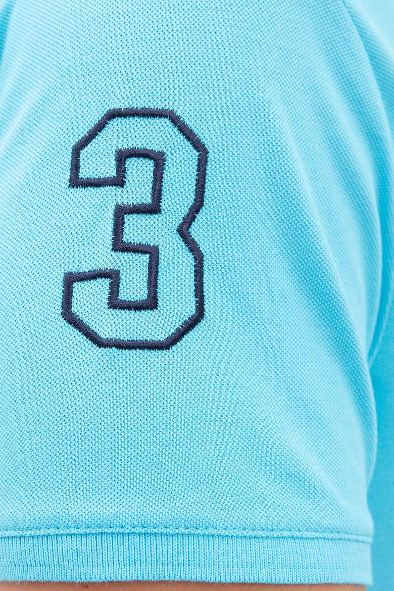 Erkek Mavi Polo Yaka T-Shirt - 50218831128