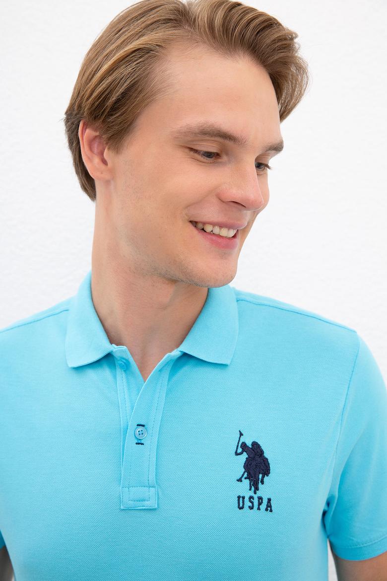 Erkek Mavi Polo Yaka T-Shirt - 50218831128