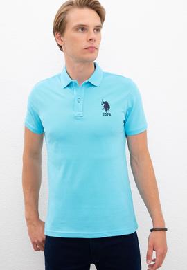 Erkek Mavi Polo Yaka T-Shirt - 50218831128
