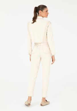 Ekru Mom High Waist Fit Jean Pantolon - 50293846006