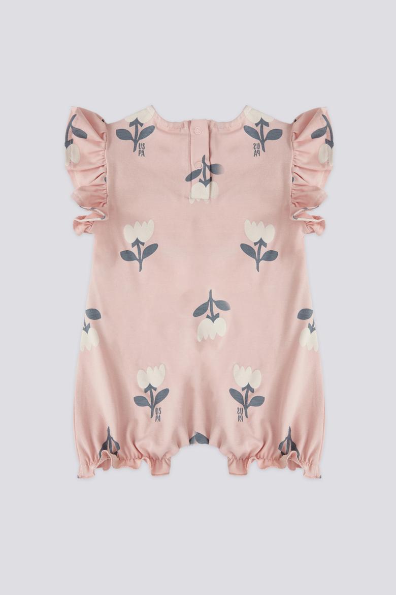Kız Bebek Pembe Baskılı Tulum - 50303757004