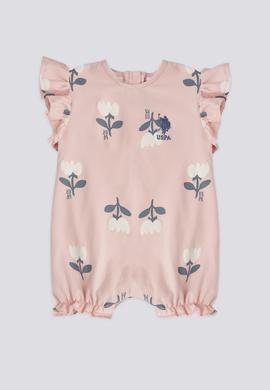 Kız Bebek Pembe Baskılı Tulum - 50303757004