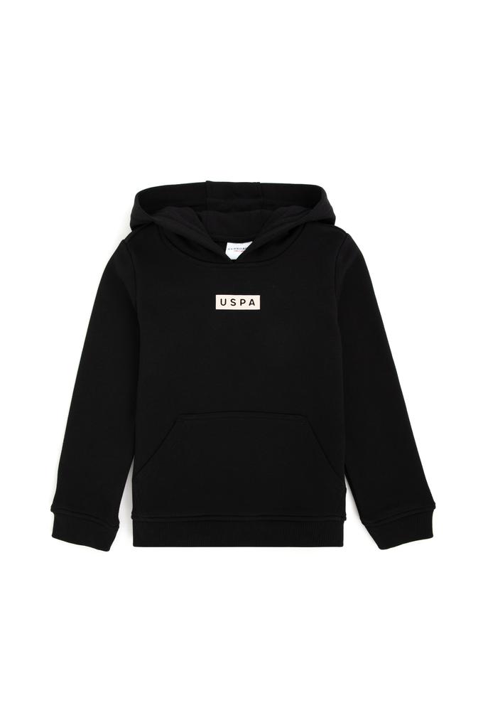 Erkek Çocuk Siyah Kapüşonlu Sweatshirt