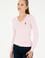 Kadın Pembe V Yaka Basic Kazak