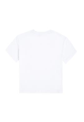 Erkek Çocuk Beyaz Bisiklet Yaka Tişört - 50295983007