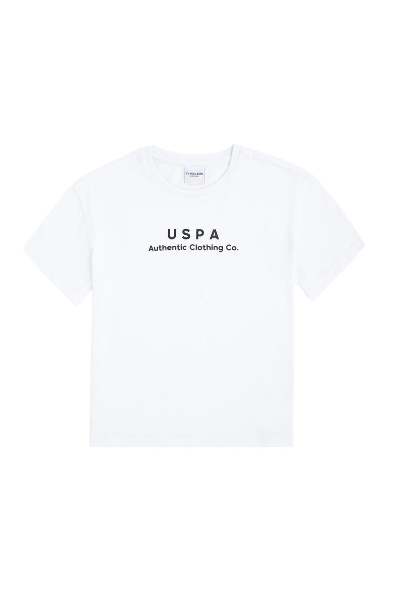 Erkek Çocuk Beyaz Bisiklet Yaka Tişört - 50295983007