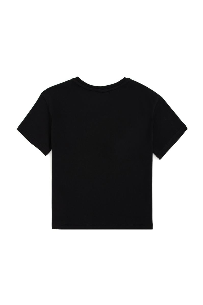 Erkek Çocuk Siyah Bisiklet Yaka Tişört