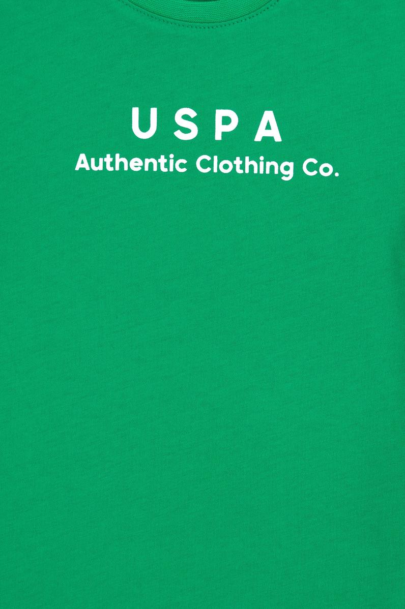 Erkek Çocuk Elma Yeşili Bisiklet Yaka Tişört