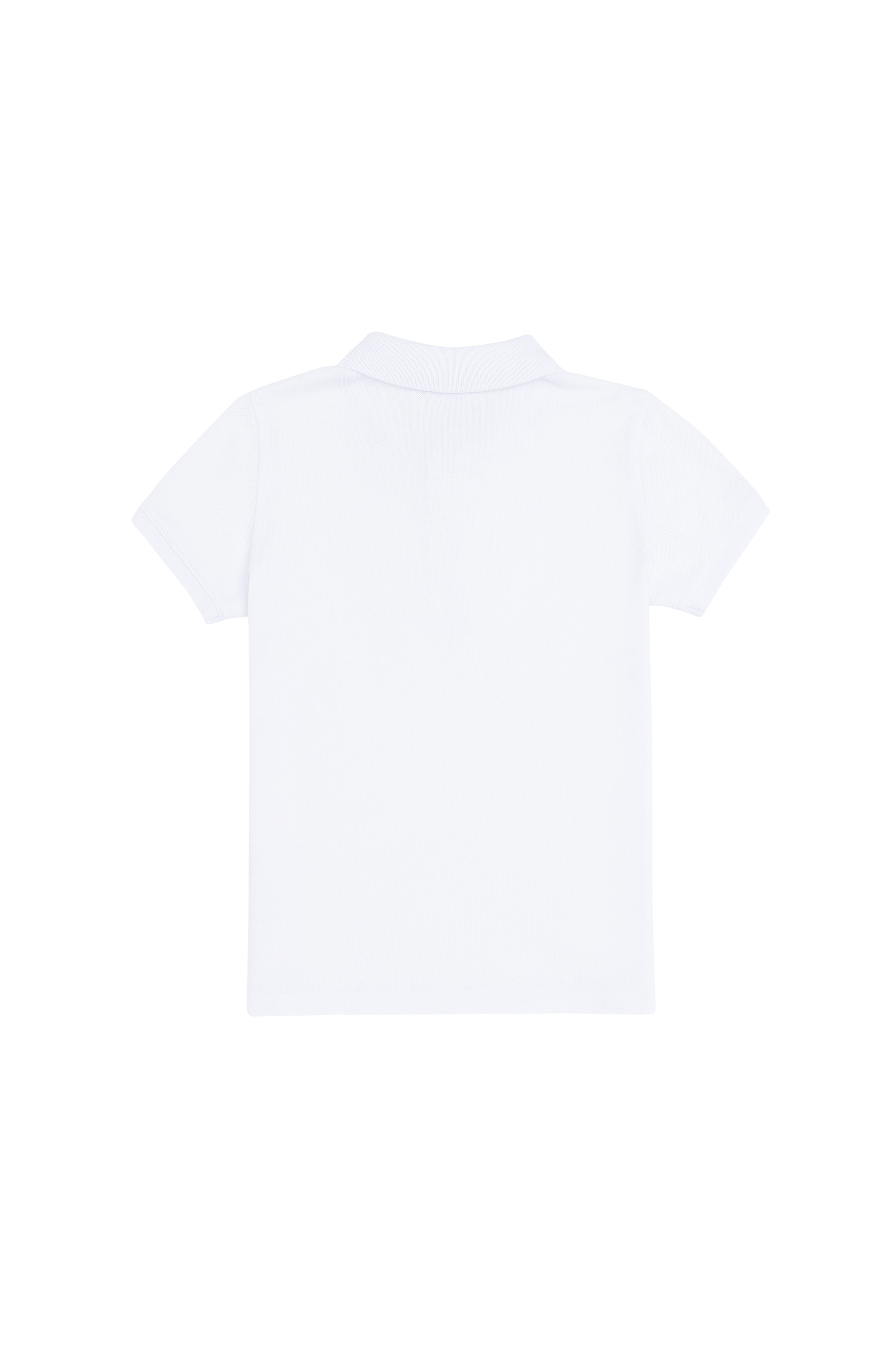 Erkek Çocuk Beyaz Basic Polo Yaka Tişört - Image 3