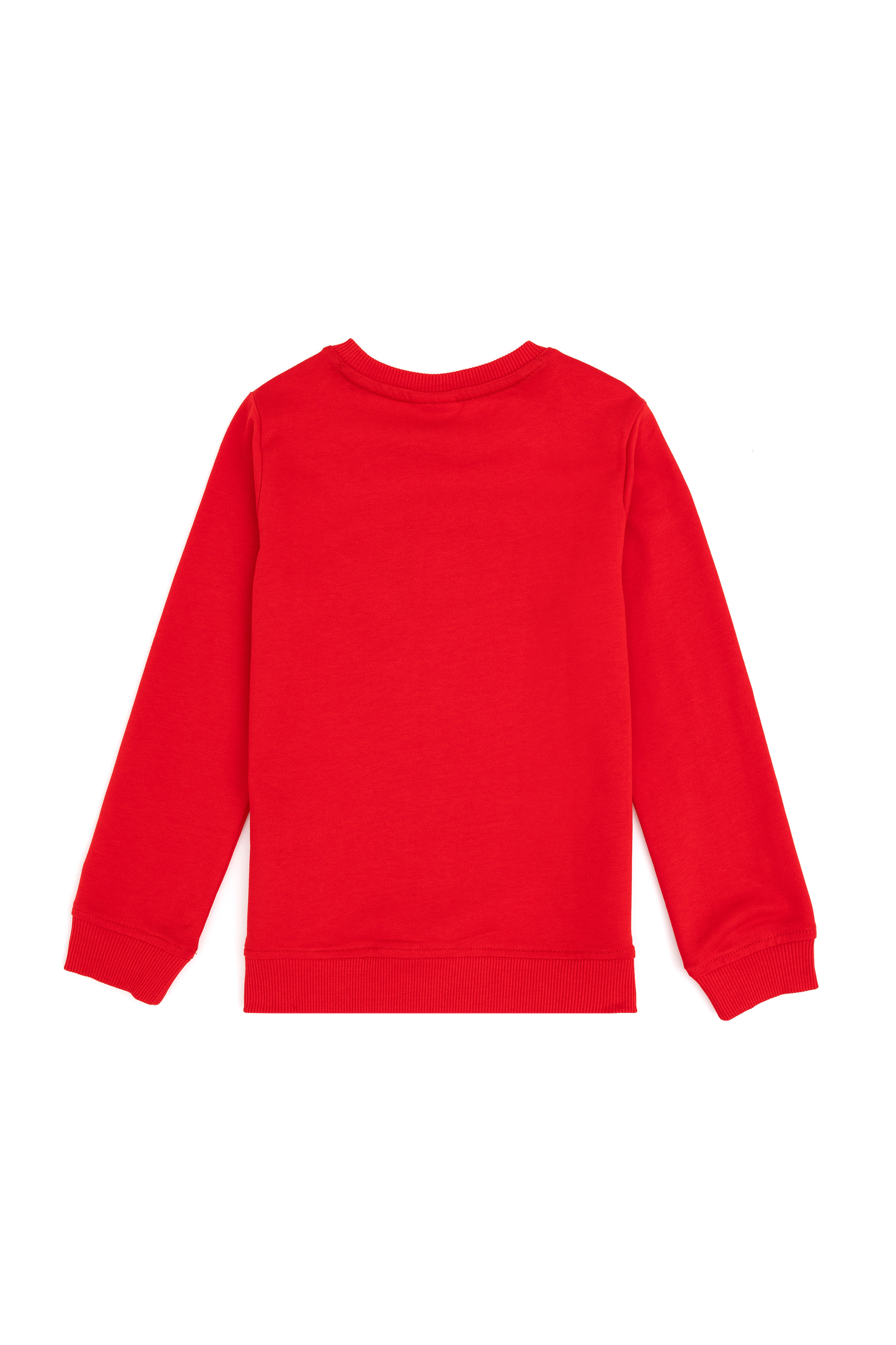 Erkek Çocuk Kırmızı Basic Bisiklet Yaka Sweatshirt - Image 2
