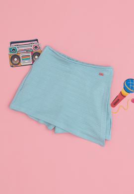 Kız Çocuk Mint Örme Şort Etek - 50283378016