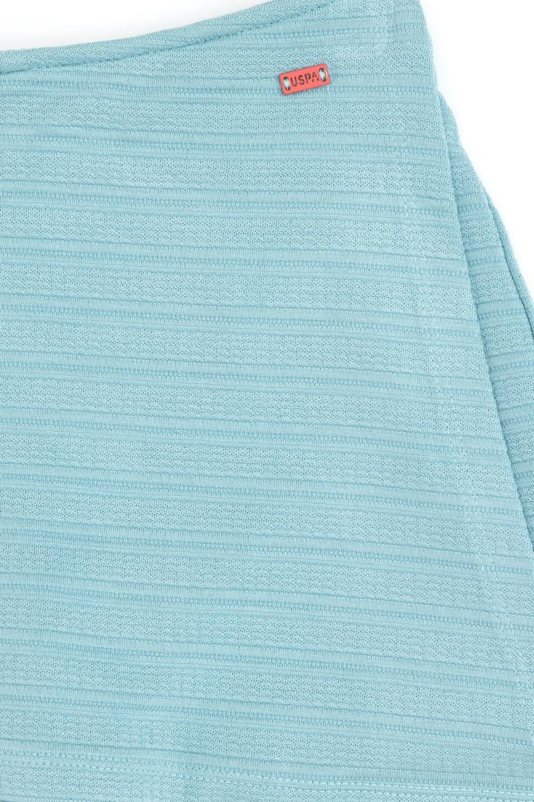 Kız Çocuk Mint Örme Şort Etek - 50283378016