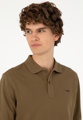 Erkek Haki Basic Sweatshirt - 50295169034