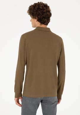 Erkek Haki Basic Sweatshirt - 50295169034