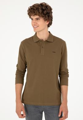 Erkek Haki Basic Sweatshirt - 50295169034