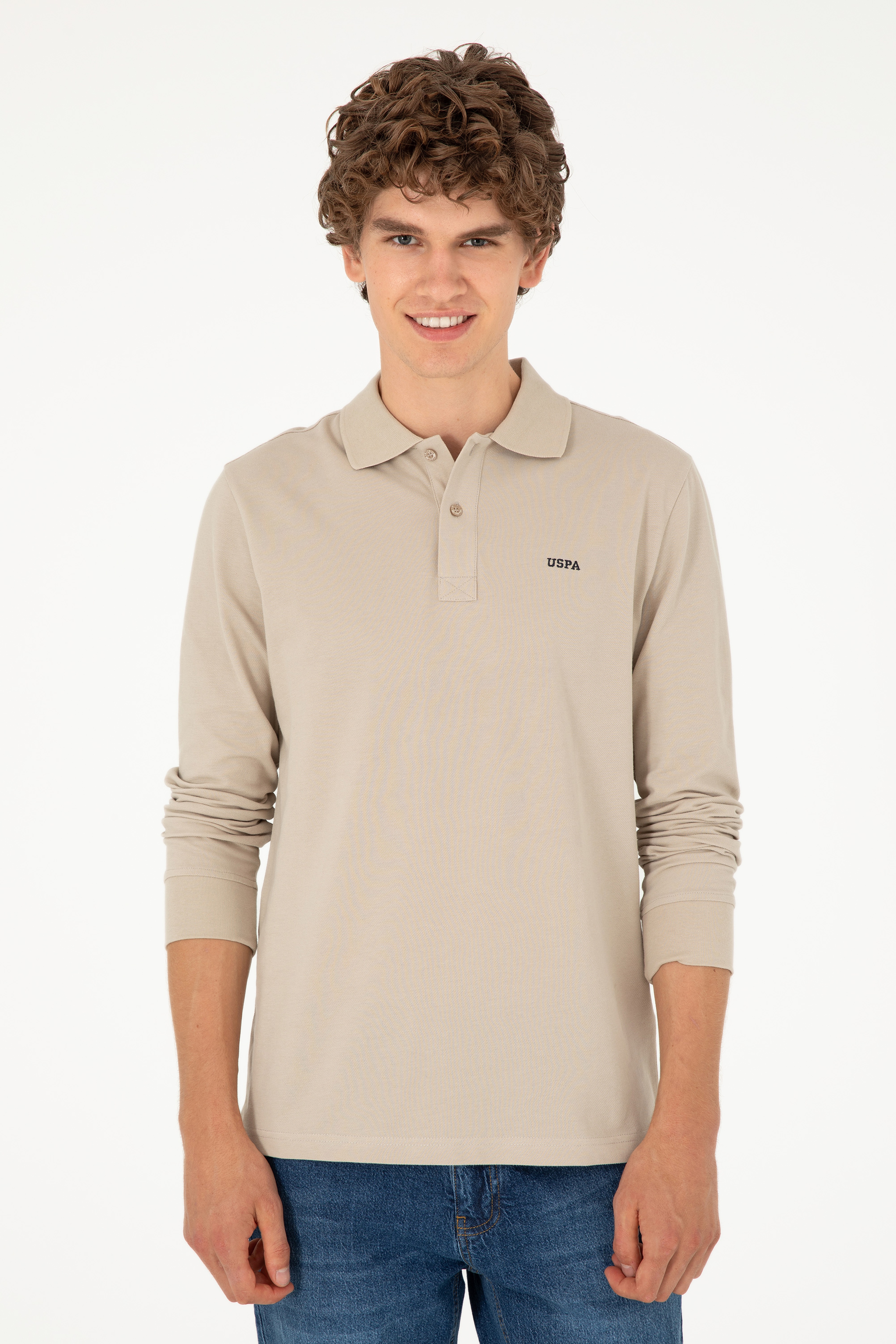 Erkek Taş Basic Sweatshirt - Image 3