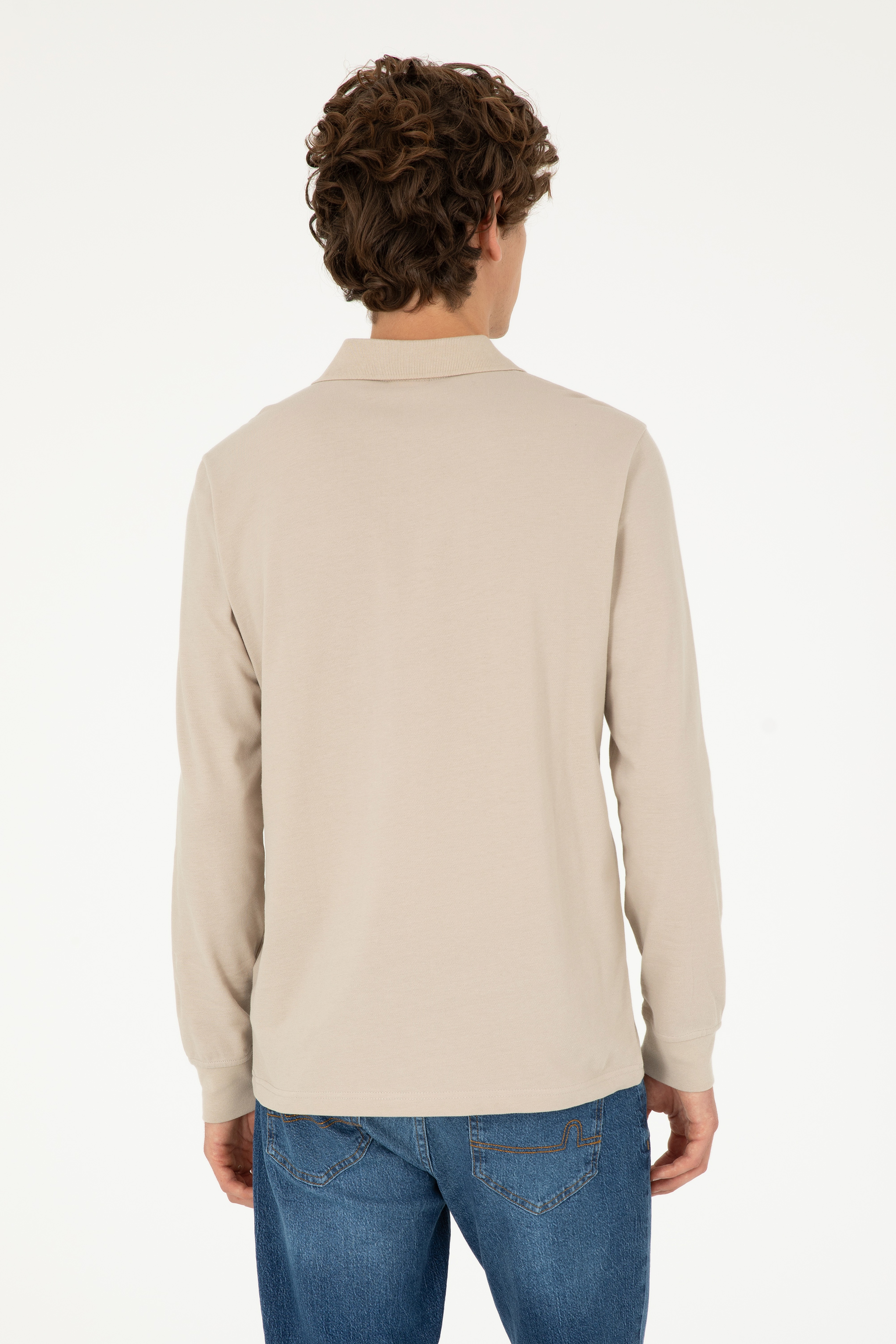 Erkek Taş Basic Sweatshirt