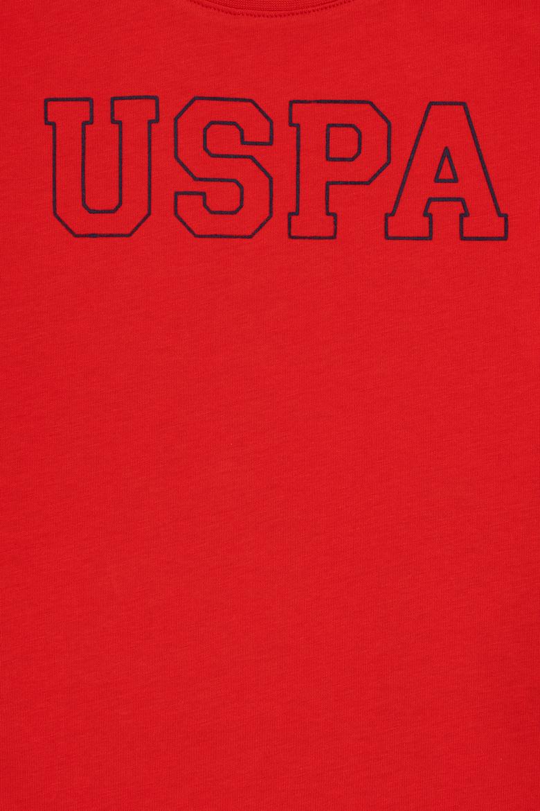 Erkek Çocuk Kırmızı Basic Bisiklet Yaka Tişört - 50284818036