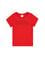 Erkek Çocuk Kırmızı Basic Bisiklet Yaka Tişört