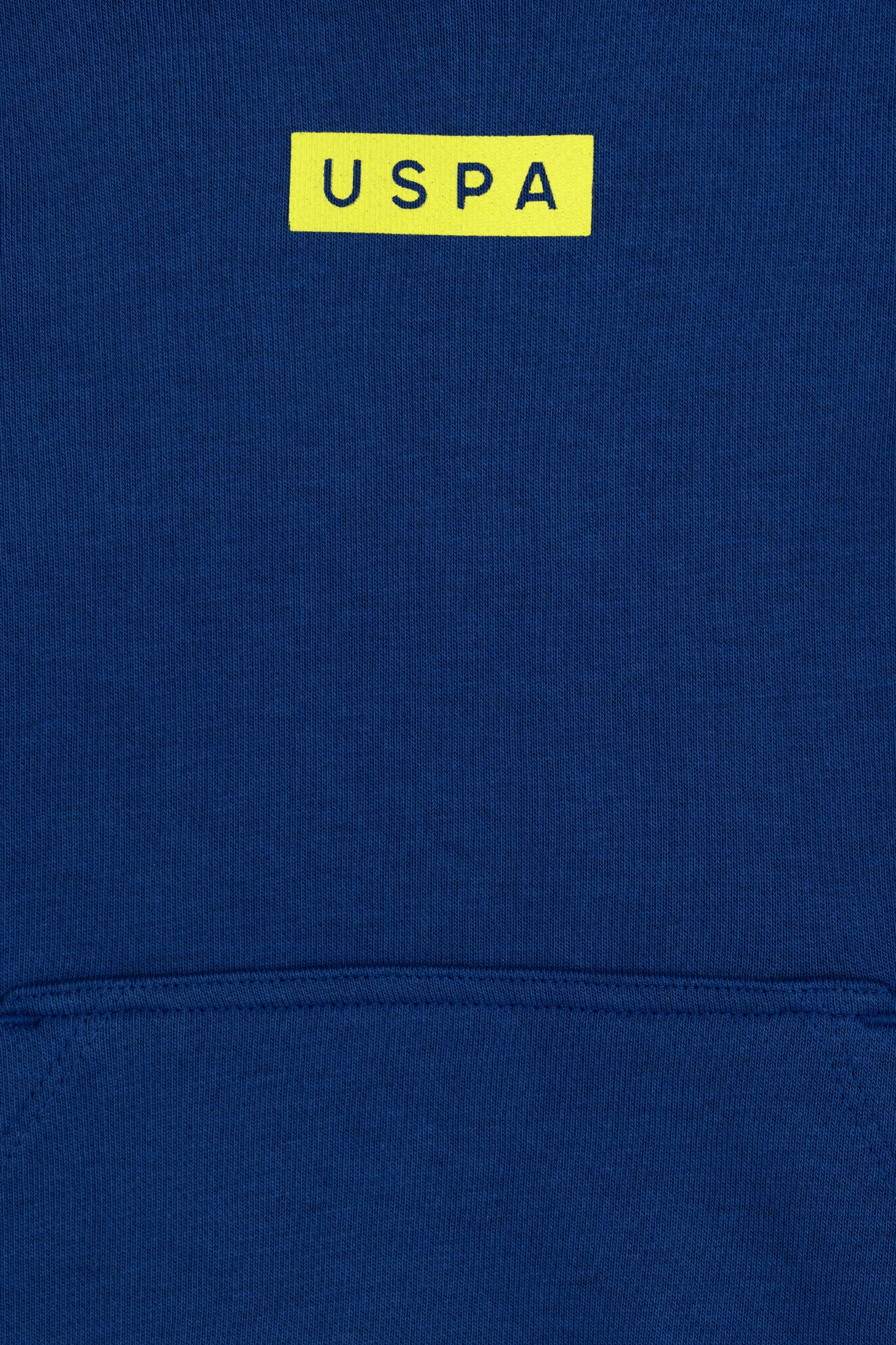 Erkek Çocuk İndigo Kapüşonlu Sweatshirt