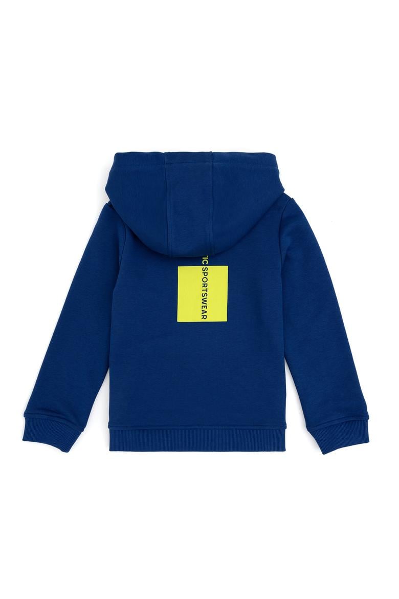 Erkek Çocuk İndigo Kapüşonlu Sweatshirt - 50293515017