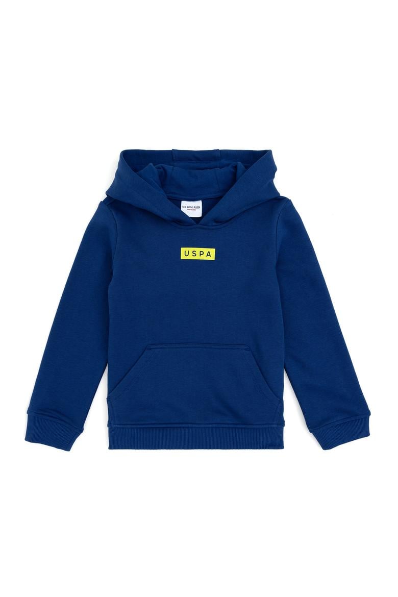 Erkek Çocuk İndigo Kapüşonlu Sweatshirt - 50293515017