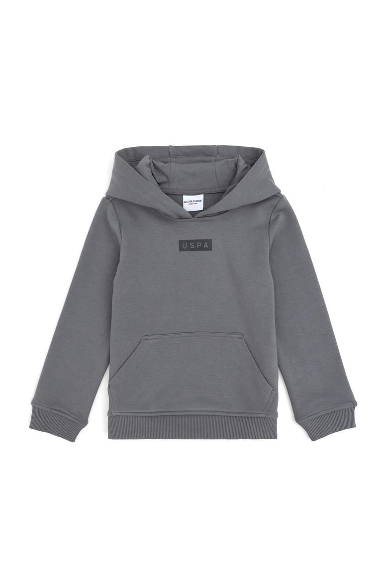 Erkek Çocuk Gri Kapüşonlu Sweatshirt - 50293515006