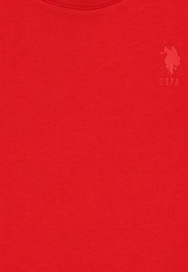 Erkek Çocuk Kırmızı Basic Bisiklet Yaka Tişört - 50295959056