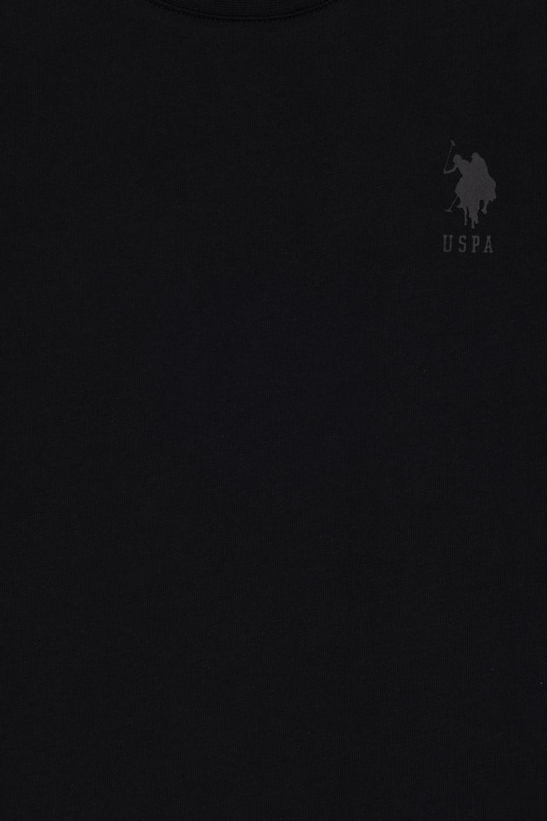 Erkek Çocuk Siyah Basic Bisiklet Yaka Tişört - 50295959019