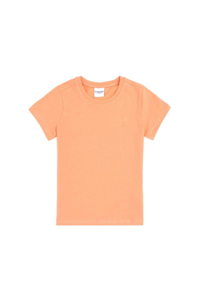 Erkek Çocuk Somon Bisiklet Yaka Tişört