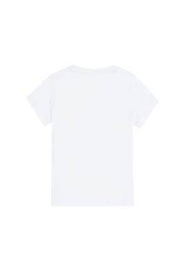 Erkek Çocuk Beyaz Basic Bisiklet Yaka Tişört - 50295959006