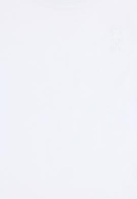 Erkek Çocuk Beyaz Basic Bisiklet Yaka Tişört - 50295959006